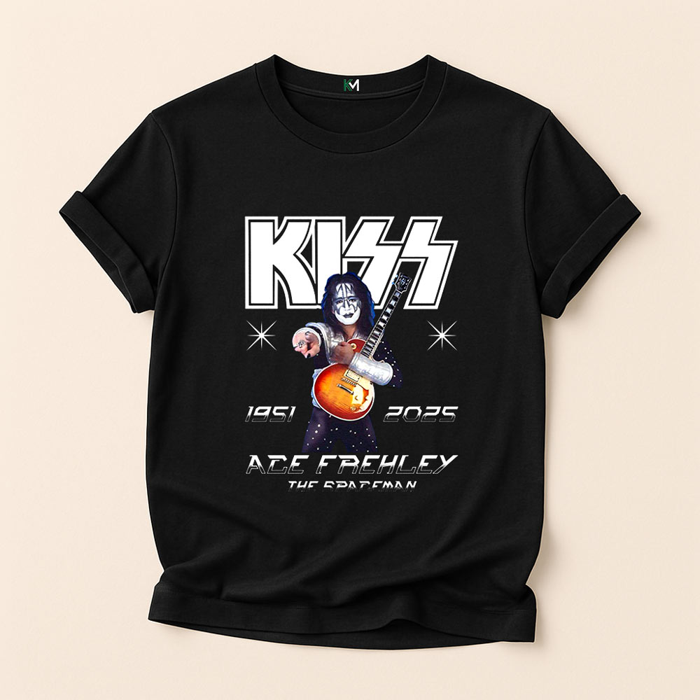 Ace Frehley, Kiss The Spaceman Shirt,1951-2025