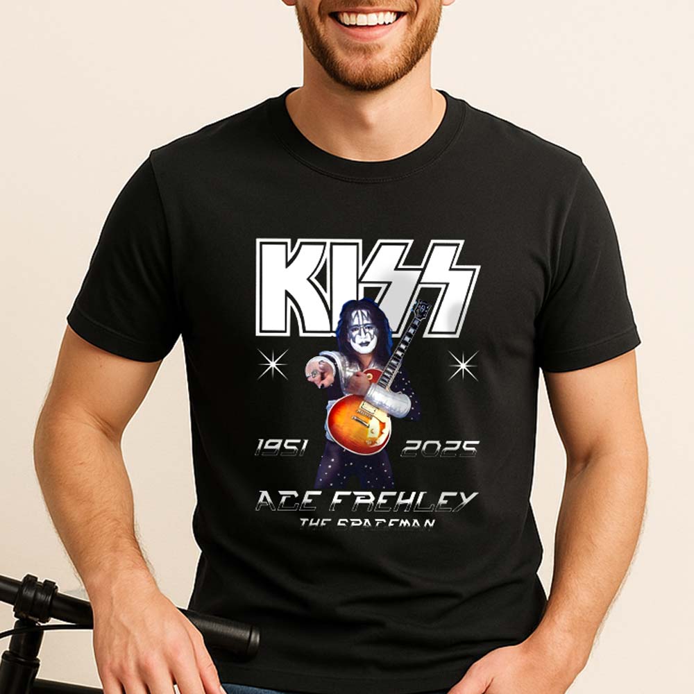 Ace Frehley, Kiss The Spaceman Shirt,1951-2025