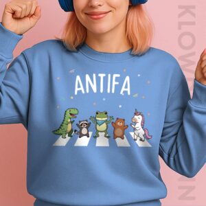 ANTIFA Frog Sweatshirt, Portland Is A