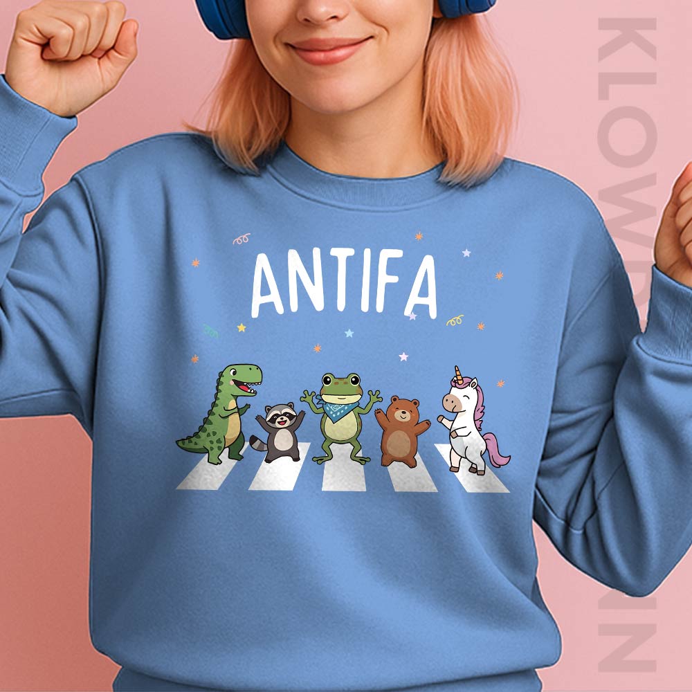 ANTIFA Frog Sweatshirt, Portland Is A "War Zone"