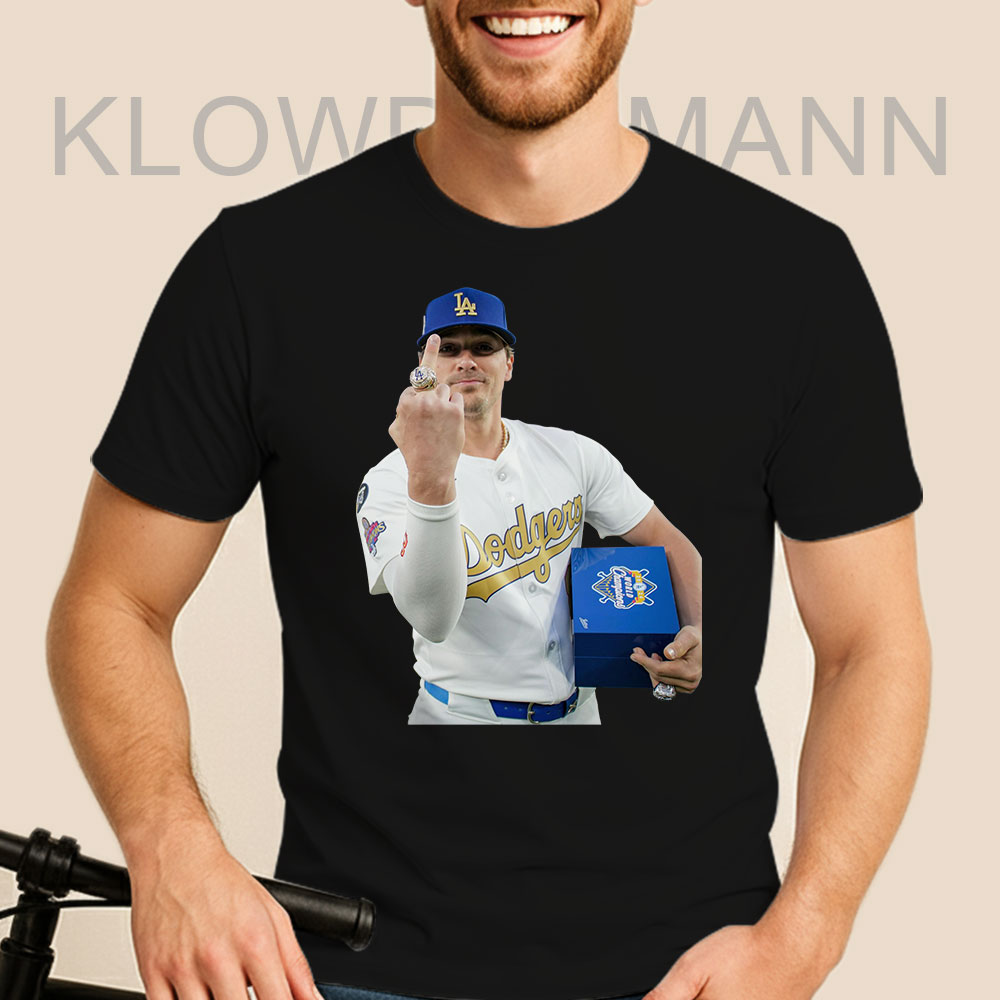 Kike Hernandez Ring Middle Finger Shirt, Los Angeles Dodgers