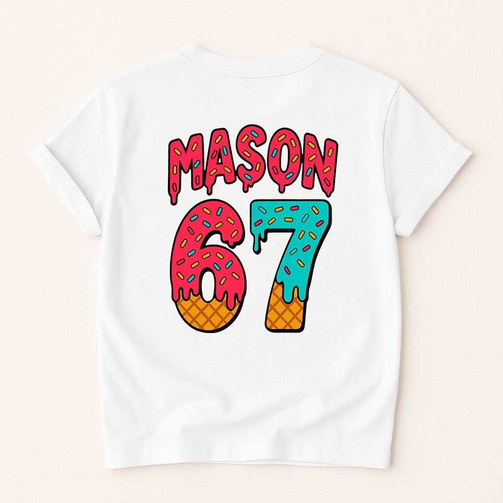 Mason 67 Ice Cream Cute Meme Six Seven Shirt,