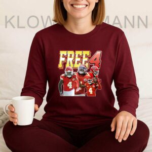 Rashee Rice Free 4 Long Sleeve, Kansas City Chiefs