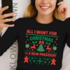 All I Want For Christmas Is New President Long Sleeve, Anti Trump