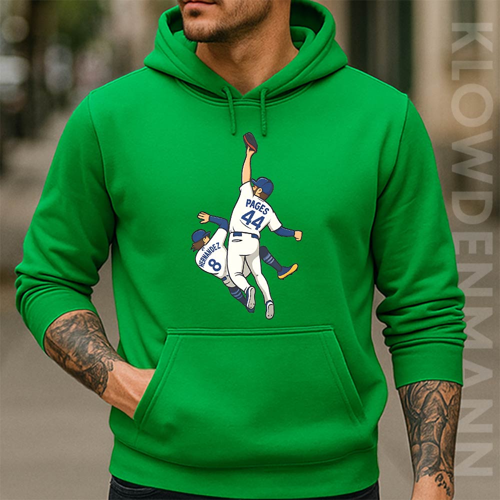 Andy Pages Hitting Kiké Hernandez Hoodie, 9th Inning Catch World Series