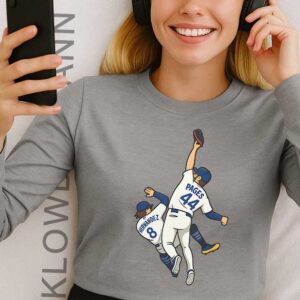 Andy Pages Hitting Kiké Hernandez Long Sleeve, 9th Inning Catch World Series