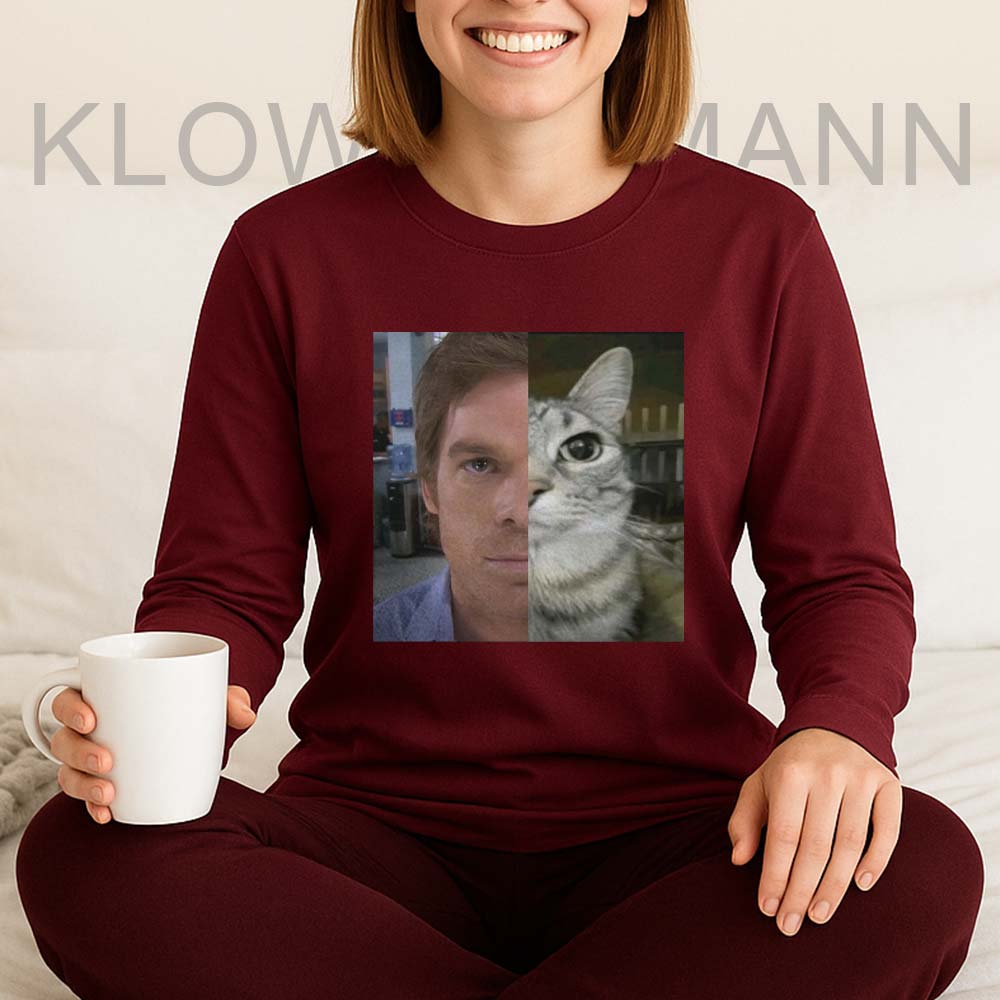 Dexter Morgan Cat Face Long Sleeve