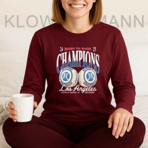 LA Dodgers Back to Back Champs 2024-2025 Long Sleeve, Baseball Capital of The World