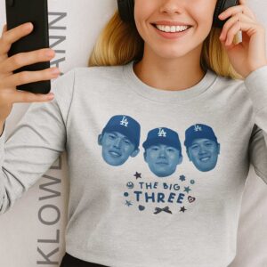 Dodgers The Big Three Long Sleeve, Los Angeles Dodgers