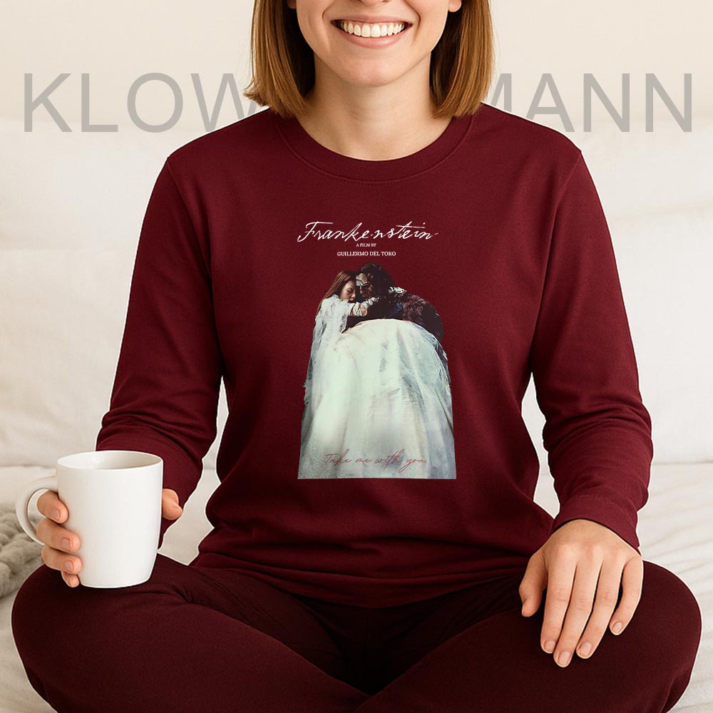 Elizabeth And Creature Monster Long Sleeve, Take Me With You, Frankenstein 2025 Poster