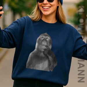 Funny Monkey Sweatshirt, Stupid Meme