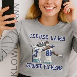 George Pickens Ceedee Lamb Long Sleeve, Dallas Cowboys
