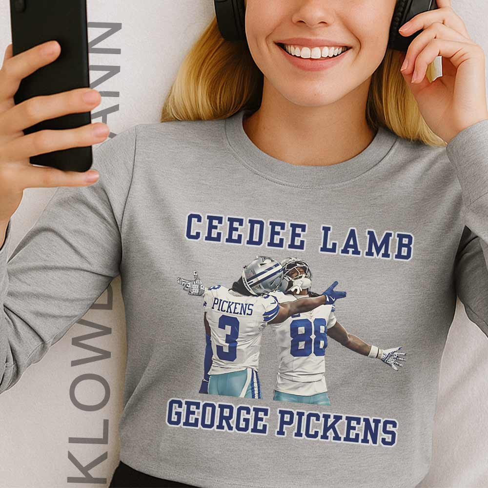 George Pickens Ceedee Lamb Long Sleeve, Dallas Cowboys