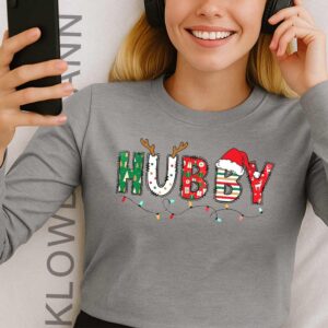 Wifey Hubby Christmas Long Sleeve, For Couple