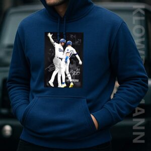 Kiké Hernandez and Gavin Lux Hoodie, Los Angeles Dodgers
