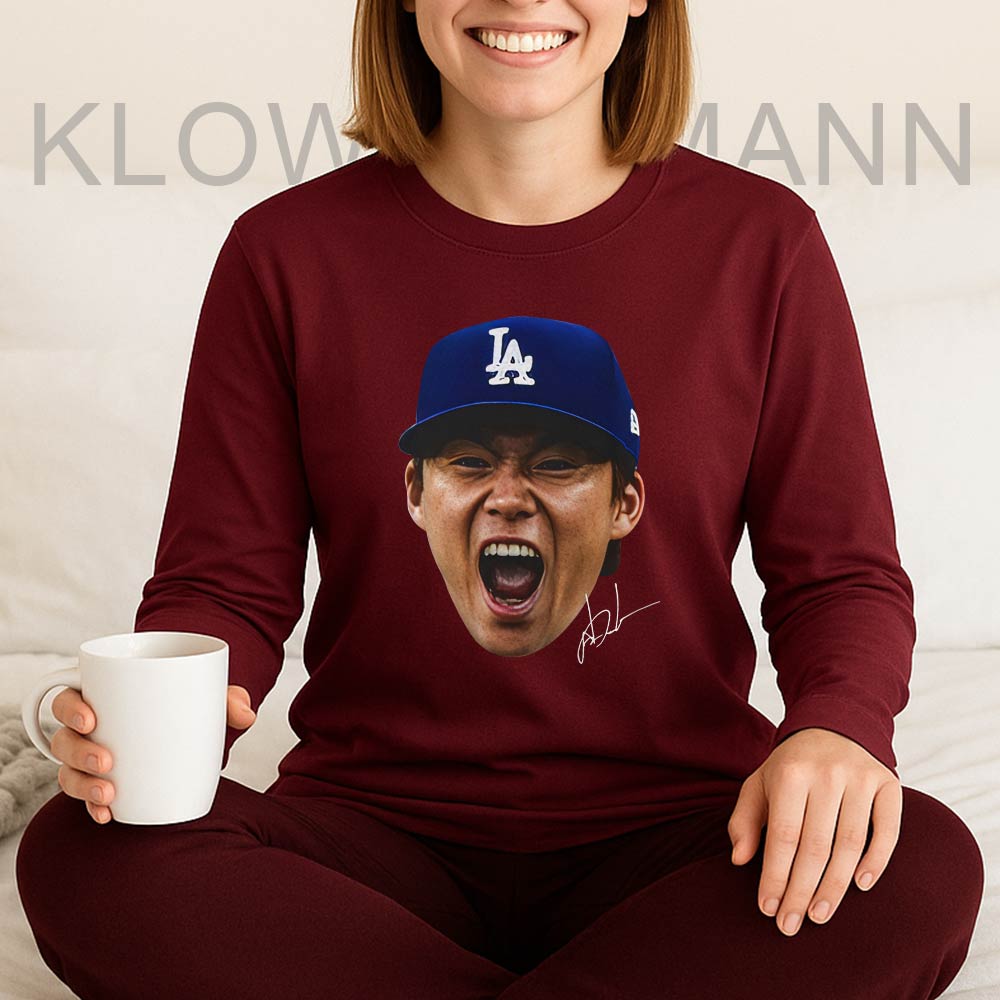 LA Dodgers Yoshinobu Yamamoto Long Sleeve, With Signature