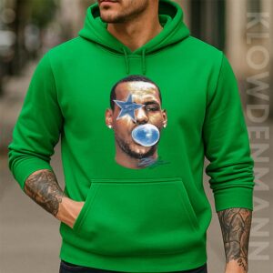 Lebron James Bubble Gum Blue Boxy Hoodie, Los Angeles Lakers