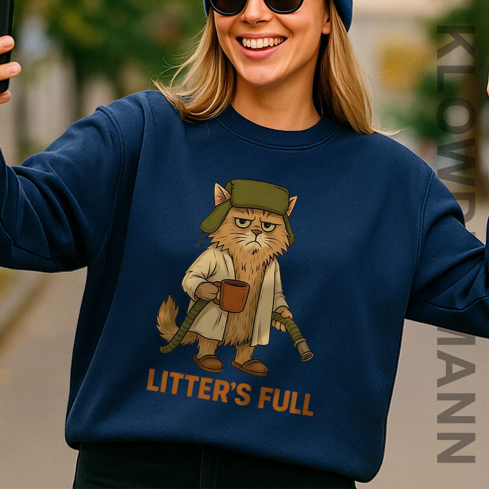 Litter's Full Cat Christmas Sweatshirt