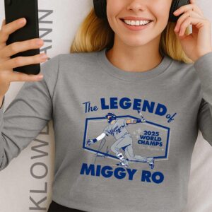 Miguel Rojas The Legend Of Miggy Ro Dodgers 2025 World Champs Long Sleeve