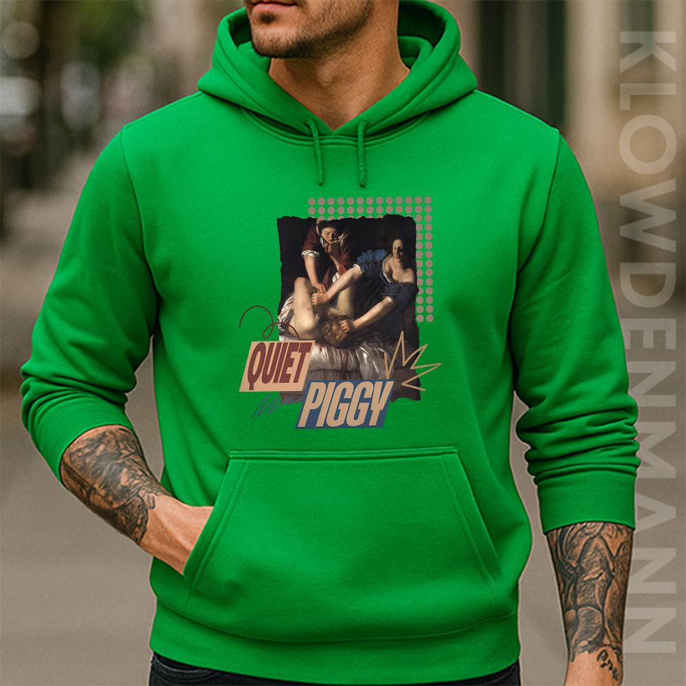 Quiet Piggy Feminist Hoodie