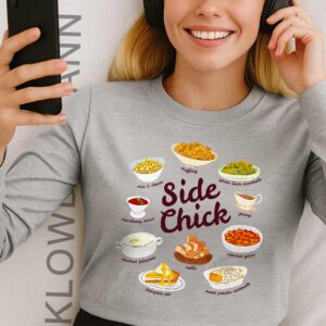 Side Chick Long Sleeve, Funny Thanksgiving