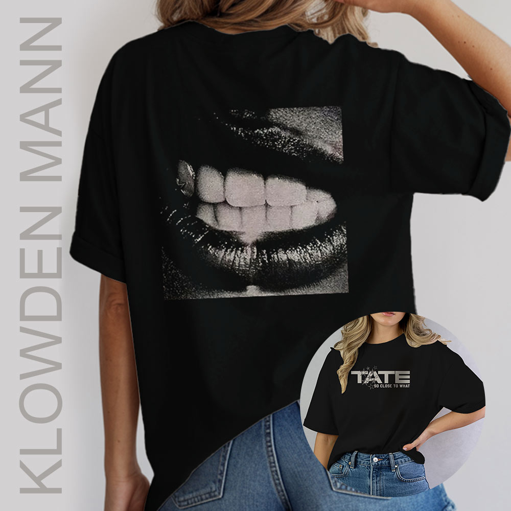 Tate McRae T8 Lips Shirt, So Close To What, Miss Possessive Tour 2025