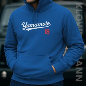 Yoshinobu Yamamoto No.18 Hoodie, LA Dodgers