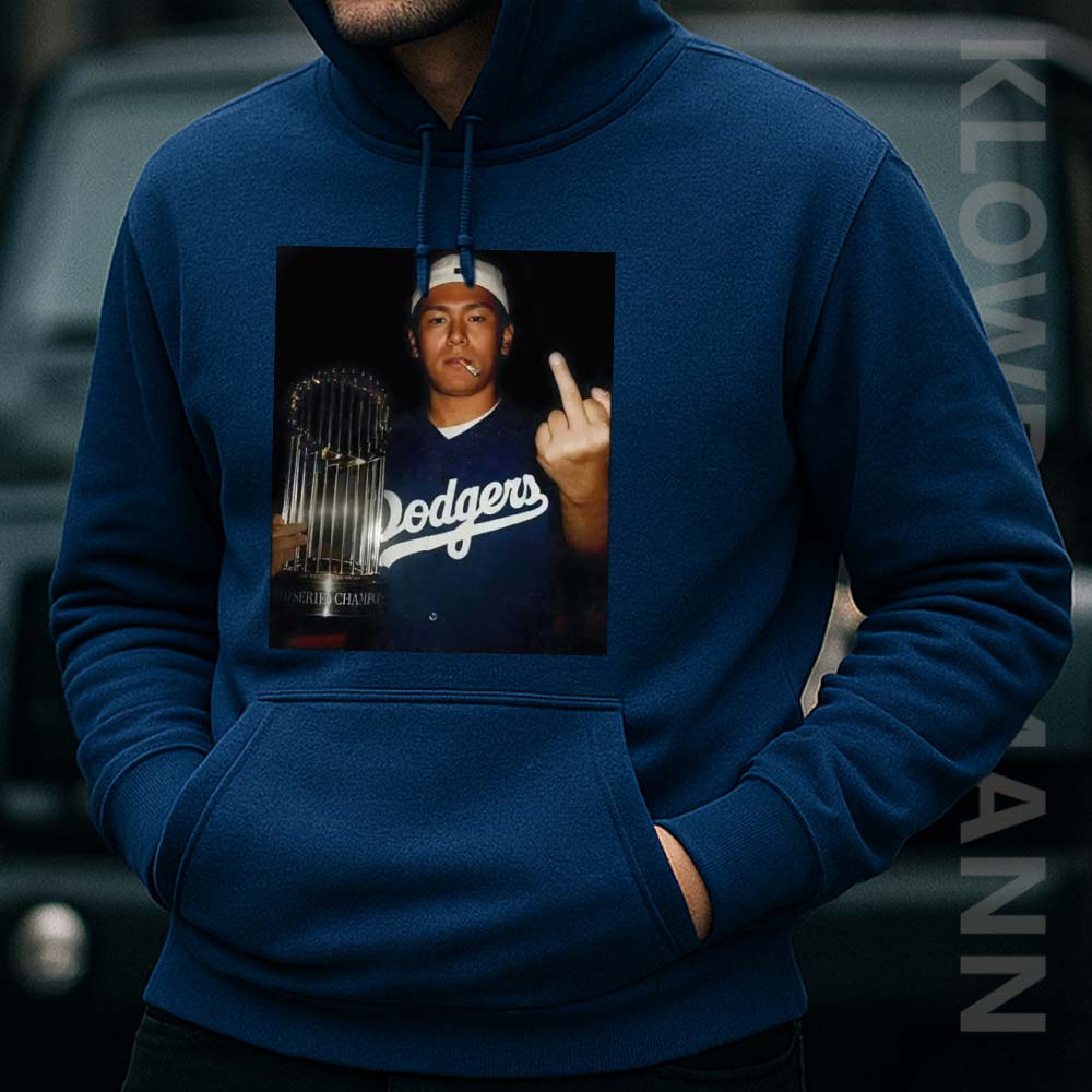 Yoshinobu Yamamoto Middle Finger Hoodie, World Series Champions 2025