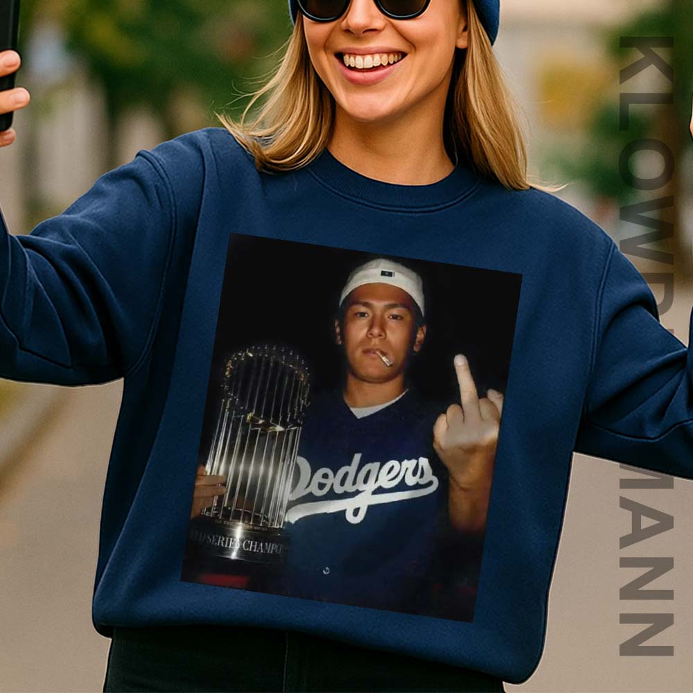 Yoshinobu Yamamoto Middle Finger Sweatshirt, World Series Champions 2025