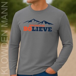 Broncos Bolieve Long Sleeve, Bo Nix, Denver Broncos