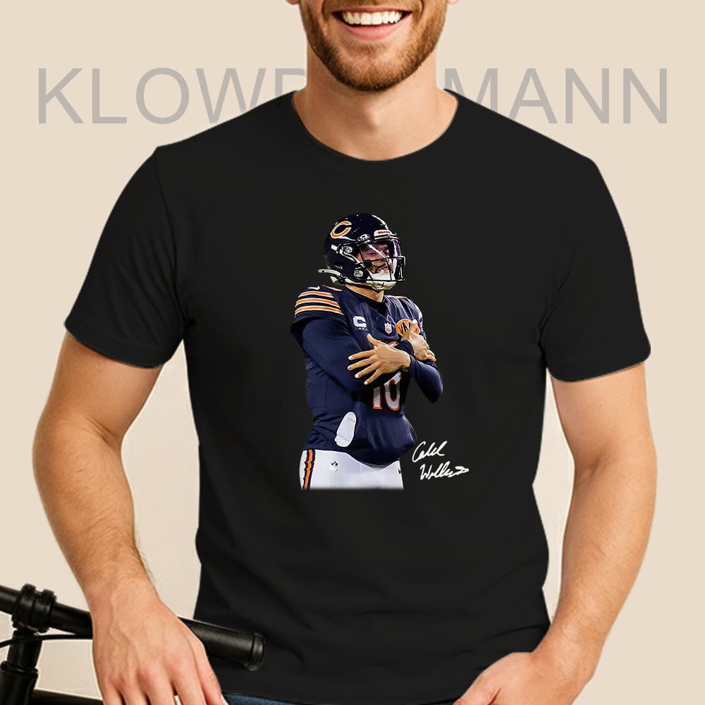Caleb Williams Cold Shirt, with Signature, Chicago Bears