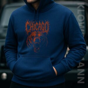 Chicago Bear Metal Band Style Hoodie