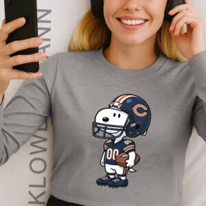 Chicago Bears NFL Helmet Snoopy Long Sleeve