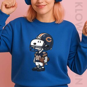 Chicago Bears NFL Helmet Snoopy Sweatshirt