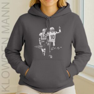 Drake Maye and Tom With Signature Hoodie, New England Patriots