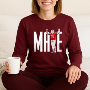 Drake Maye 10 Long Sleeve, New England Patriots