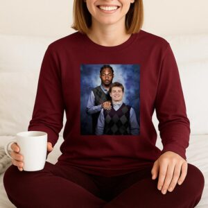 Drake Maye Stefon Diggs Step Brothers Long Sleeve, New England Patriots