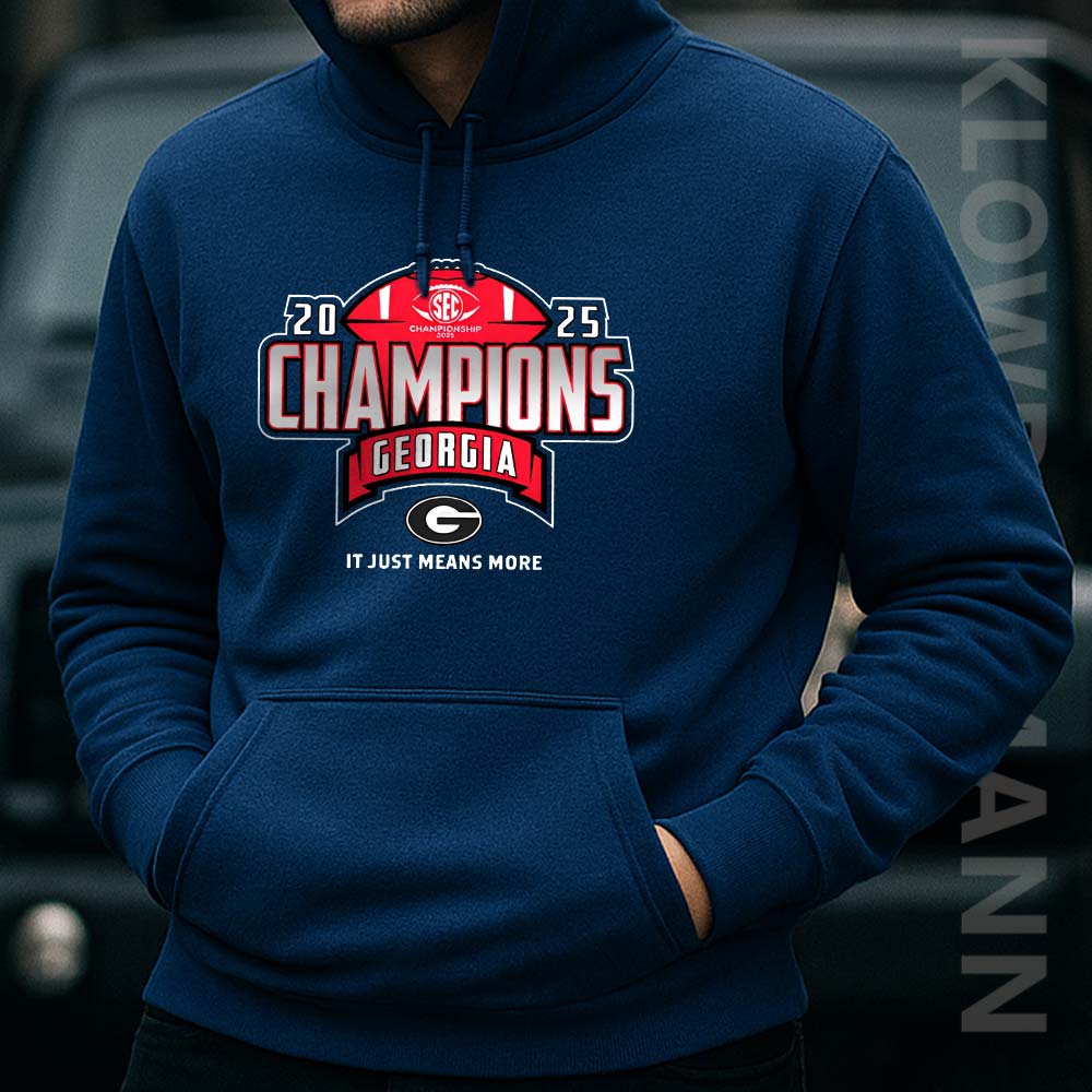 Georgia Bulldogs SEC Champions 2025 Hoodie