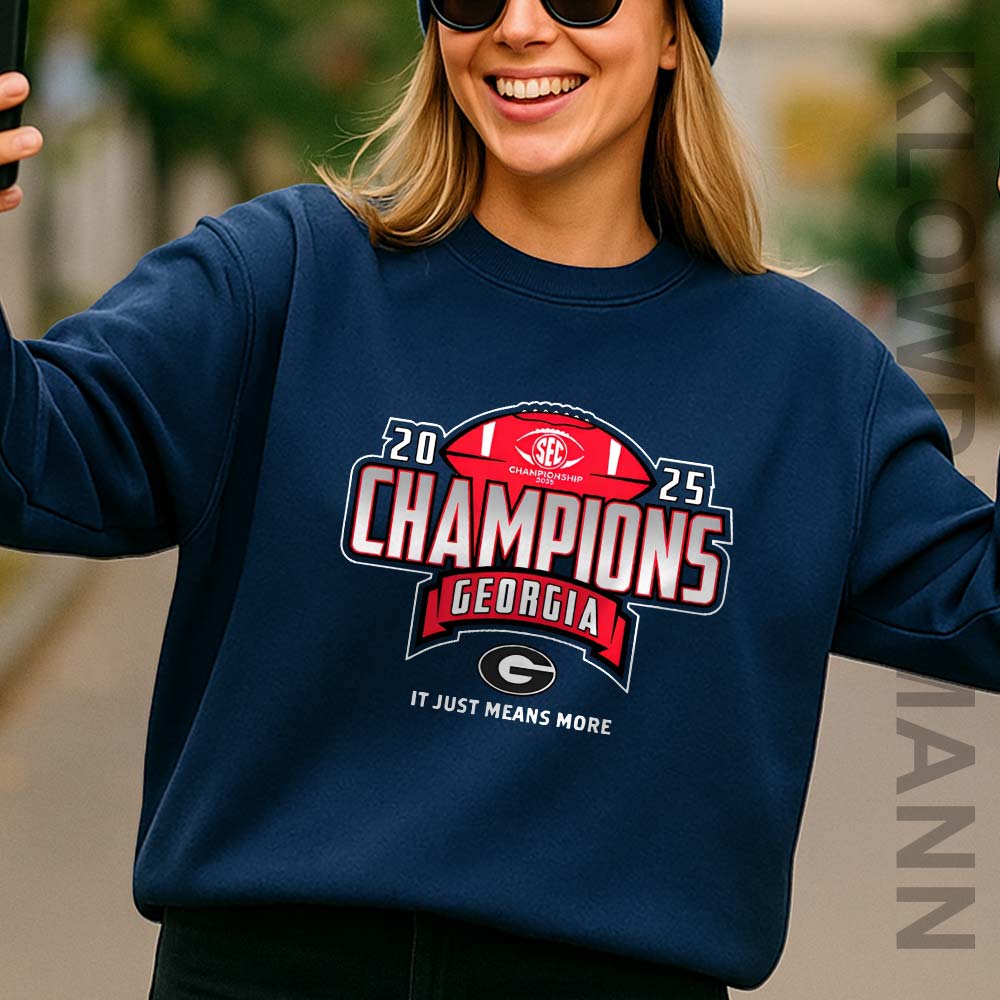 Georgia Bulldogs SEC Champions 2025 Sweatshirt