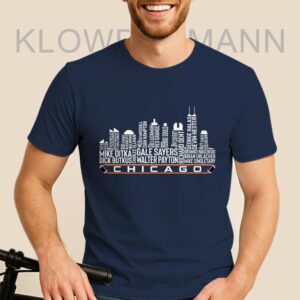 Greatest Of All Time Legends Shirt, Chicago City Skyline