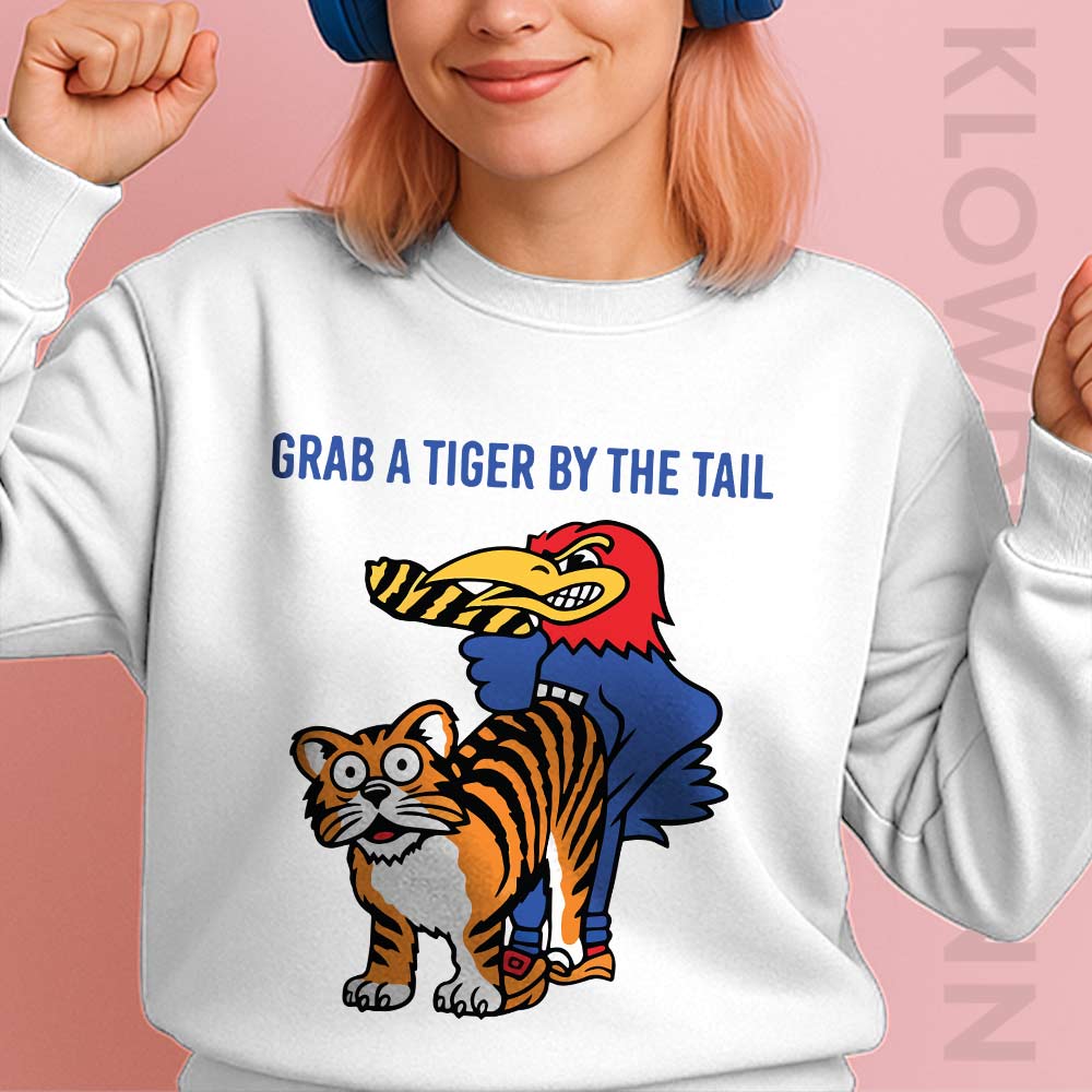 Grab A Tiger By The Tail Sweatshirt, Kansas Vs Missouri Rivalry