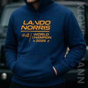Lando Norris 2025 World Champion F1 Hoodie, McLaren Race
