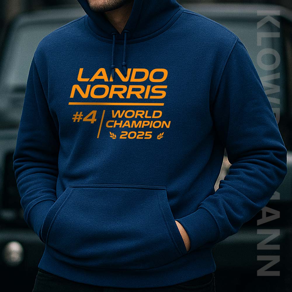 Lando Norris 2025 World Champion F1 Hoodie, McLaren Race