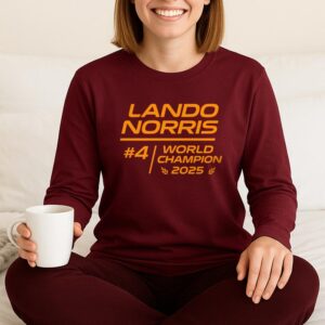 Lando Norris 2025 World Champion F1 Long Sleeve, McLaren Race