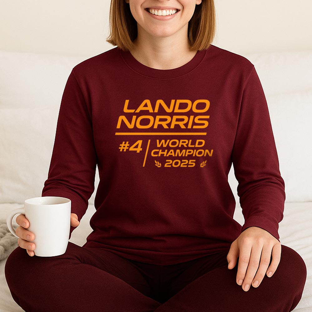 Lando Norris 2025 World Champion F1 Long Sleeve, McLaren Race