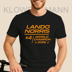 Lando Norris 2025 World Champion F1 Shirt, McLaren Race