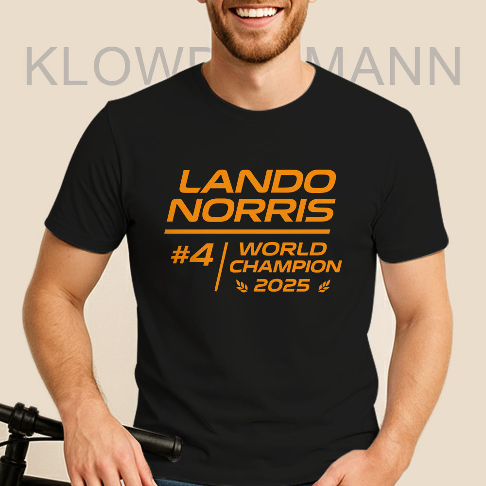Lando Norris 2025 World Champion F1 Shirt, McLaren Race