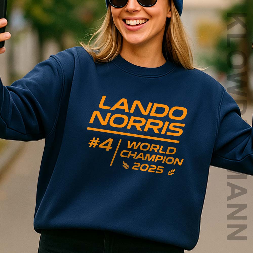 Lando Norris 2025 World Champion F1 Sweatshirt, McLaren Race