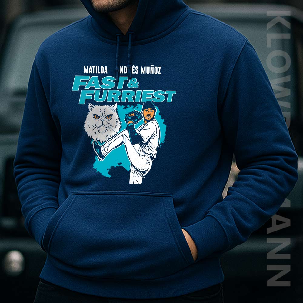 Matilda & Andres Munoz Fast & Furriest Mariners Hoodie