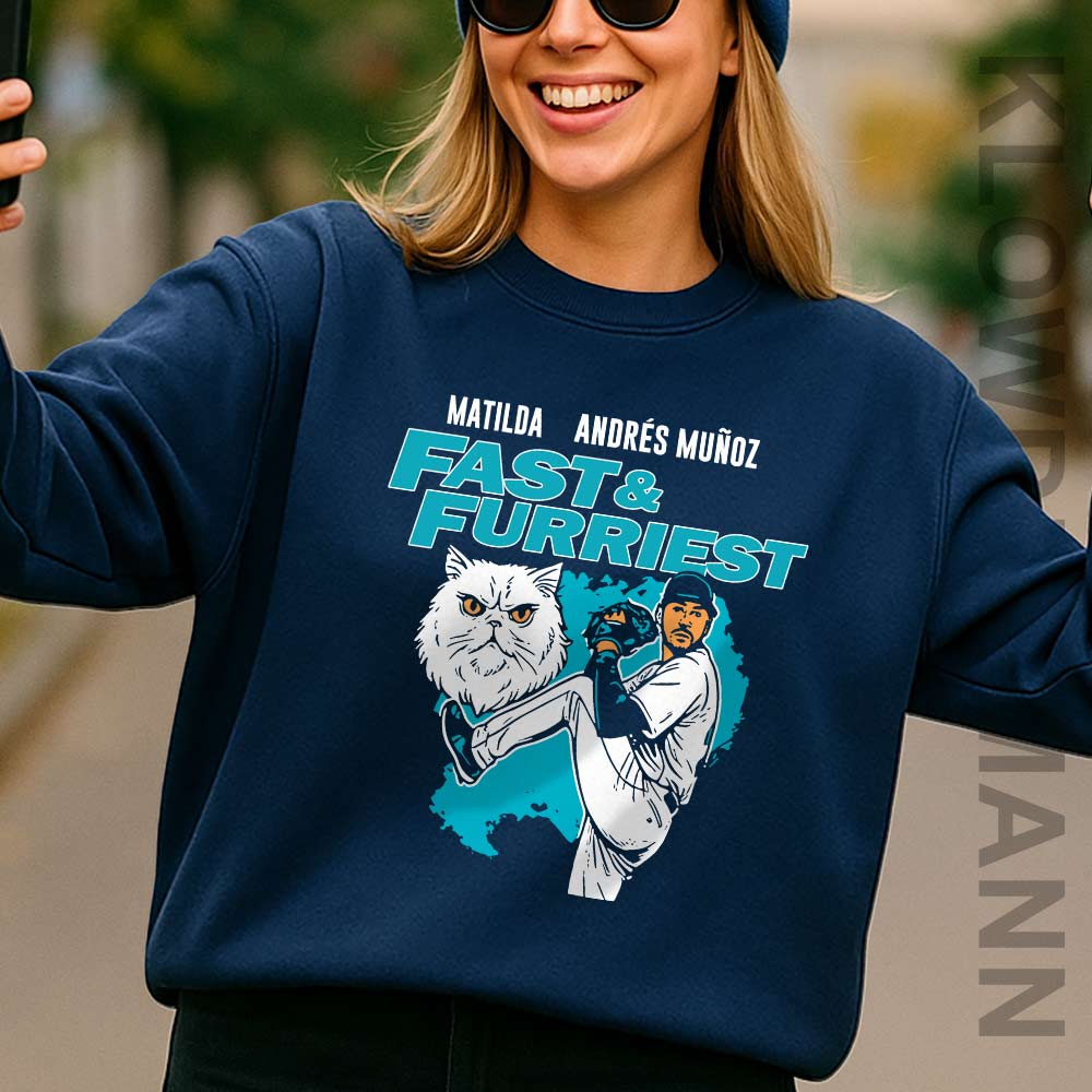 Matilda & Andres Munoz Fast & Furriest Mariners Sweatshirt